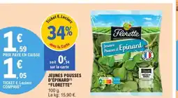 E.Leclerc FLORETTE Jeunes pousses d'épinard offre