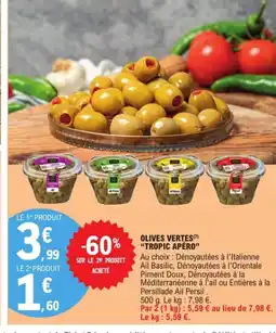 E.Leclerc TROPIC APÉRO Olives vertes offre