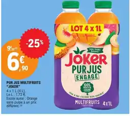 E.Leclerc JOKER Pur jus multifruits offre