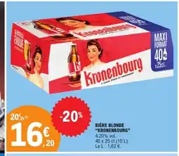 E.Leclerc KRONENBOURG Bière blonde offre