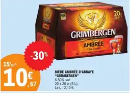 E.Leclerc GRIMBERGEN Bière ambrée d'abbaye offre