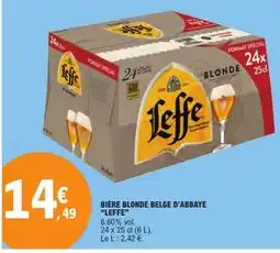 E.Leclerc LEFFE Bière blonde belge d'abbaye offre