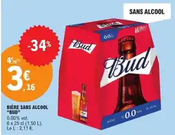 E.Leclerc BUD Bière sans alcool offre