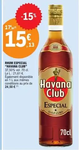 E.Leclerc HAVANA CLUB Rhum especial offre