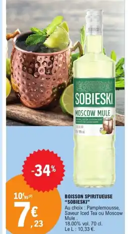 E.Leclerc SOBIESKI Boisson spiritueuse offre