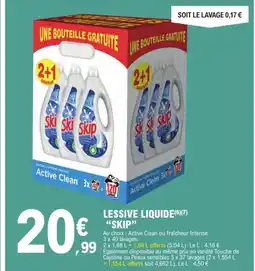 E.Leclerc SKIP Lessive liquide offre
