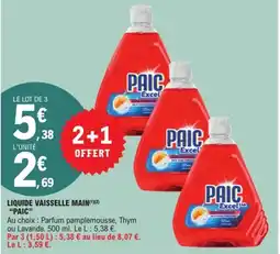 E.Leclerc PAIC Liquide vaisselle main offre