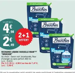 E.Leclerc BRIOCHIN Recharge liquide vaisselle main offre