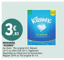 E.Leclerc KLEENEX Mouchoirs offre
