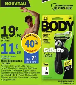 E.Leclerc GILLETTE Rasoir rechargeable offre