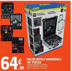 E.Leclerc Valise outils universels 187 pieces offre