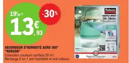 E.Leclerc RUBSON Absorbeur d'humidité aero 360° offre