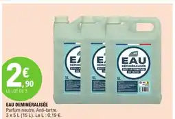 E.Leclerc Eau deminéralisée offre