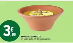 E.Leclerc Bougie citronnelle offre