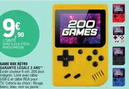 E.Leclerc Game box rétro offre