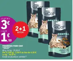 E.Leclerc SOCAT Friandises pour chat offre