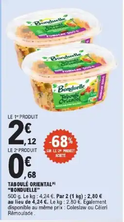 E.Leclerc Express BONDUELLE Taboulé oriental offre