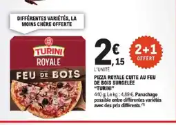 E.Leclerc Express TURINI Pizza royale cuite au feu de bois surgelée offre