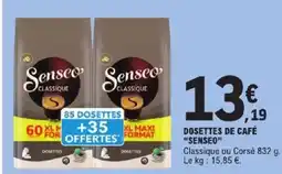 E.Leclerc Express SENSEO Dosettes de café offre