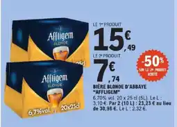 E.Leclerc Express AFFLIGEM Bière blonde d'abbaye offre