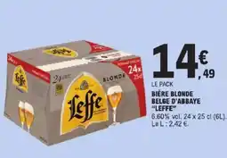 E.Leclerc Express LEFFE Bière blonde belge d'abbaye offre