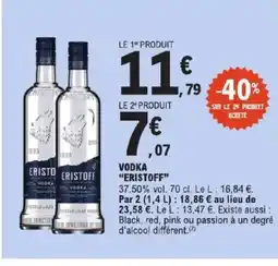 E.Leclerc Express ERISTOFF Vodka offre