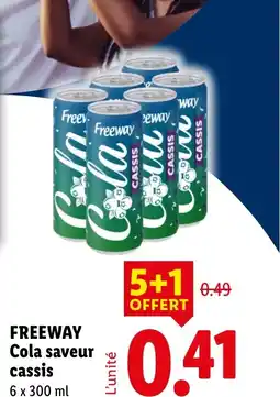 Lidl FREEWAY Cola saveur cassis offre