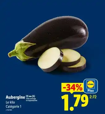 Lidl Aubergine offre