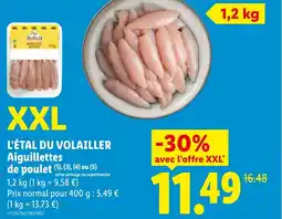 Lidl L'ÉTAL DU VOLAILLER Aiguillettes de poulet offre