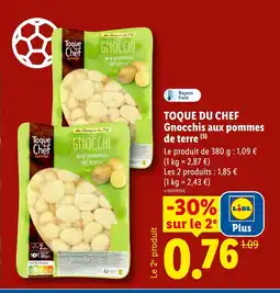 Lidl TOQUE DU CHEF Gnocchis aux pommes de terre offre