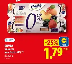 Lidl ENVIA Yaourts aux fruits 0% offre