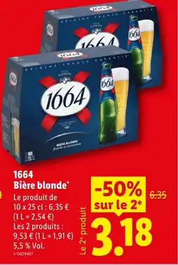 Lidl 1664 Bière blonde offre