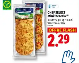 Lidl CHEF SELECT Mini focaccia offre