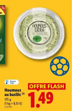 Lidl Houmous au basilic offre