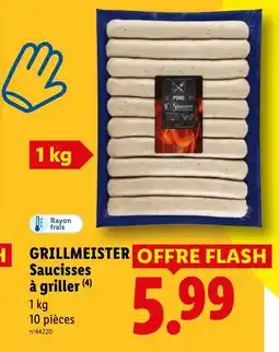 Lidl GRILLMEISTER Saucisses à griller offre