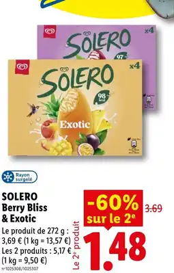 Lidl SOLERO Berry Bliss & Exotic offre