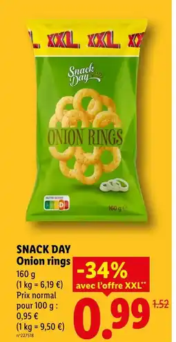 Lidl SNACK DAY Onion rings offre