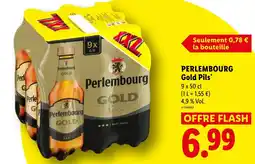 Lidl PERLEMBOURG Gold Pils offre