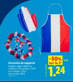 Lidl Accessoire de supporter offre