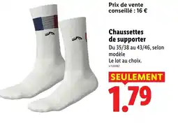 Lidl Chaussettes de supporter offre