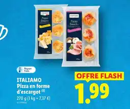Lidl ITALIAMO Pizza en forme d'escargot offre