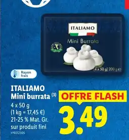 Lidl ITALIAMO Mini burrata offre