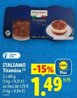 Lidl ITALIAMO Tiramisù offre