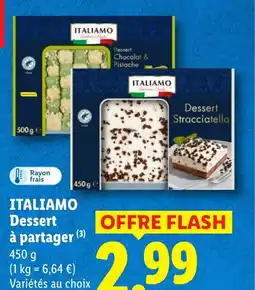 Lidl ITALIAMO Dessert à partager offre
