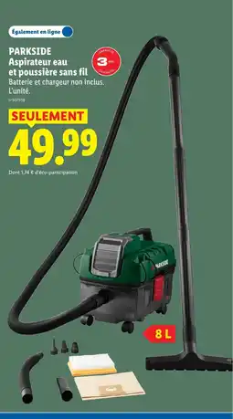 Lidl PARKSIDE Aspirateur eau et poussière sans fil offre