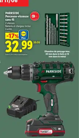 Lidl PARKSIDE Perceuse-visseuse sans fil offre