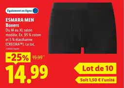 Lidl ESMARA MEN Boxers offre