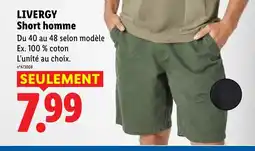 Lidl LIVERGY Short homme offre