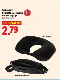 Lidl TOPMOVE Pochette cale-nuque trousse voyage offre