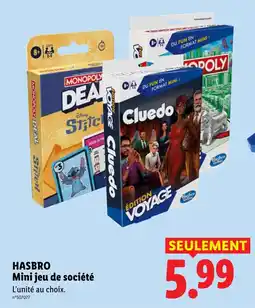 Lidl HASBRO Mini jeu de société offre